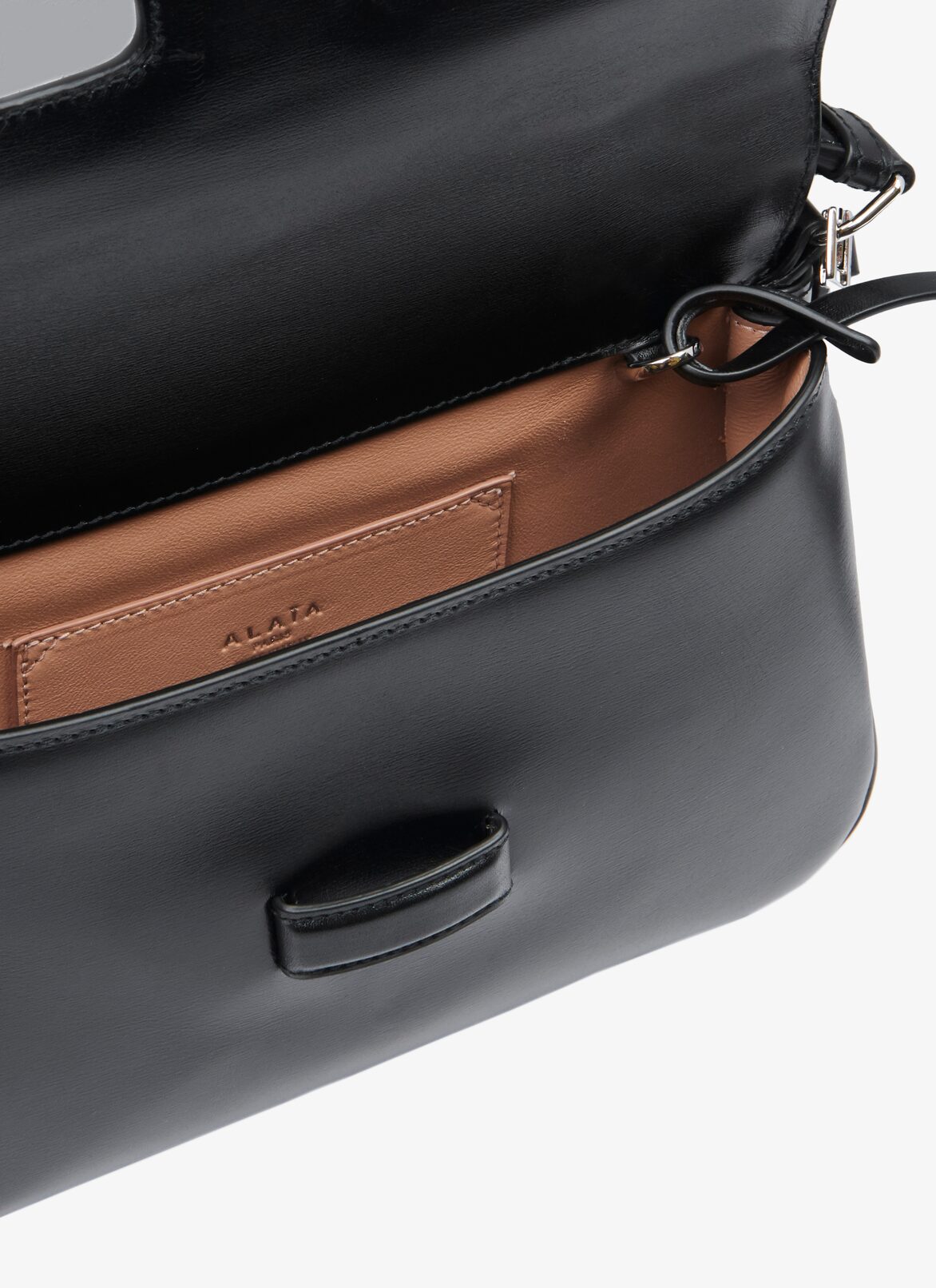 CLOSED BAG PM CUIR LUX OEILLET2 STRAP BLACK ALAÏA BLACK CLOSED BAG PM CUIR LUX OEILLET2 STRAP BLACK